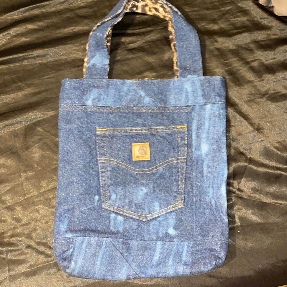 Carhartt denim tote bag